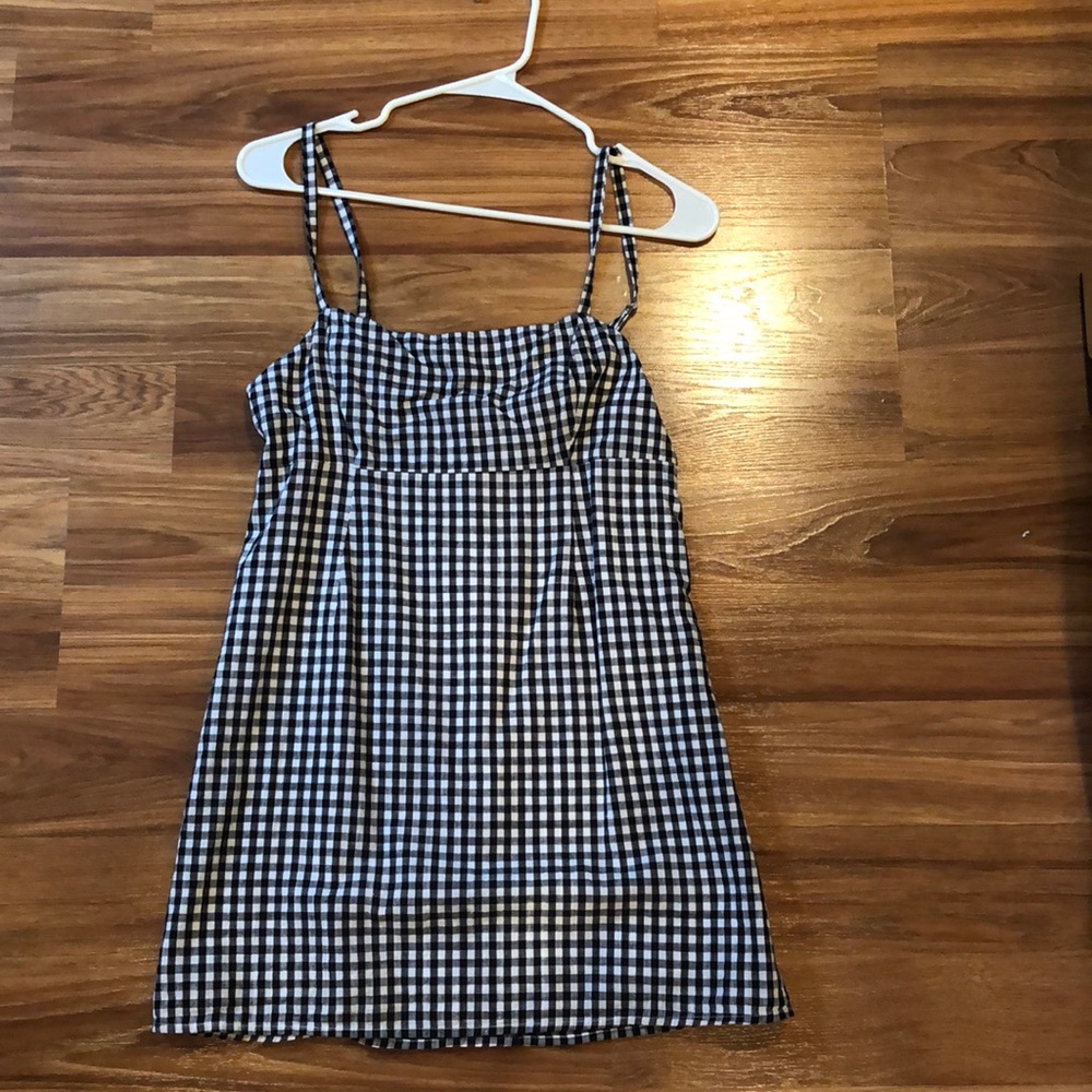gingham mini dress size 2
